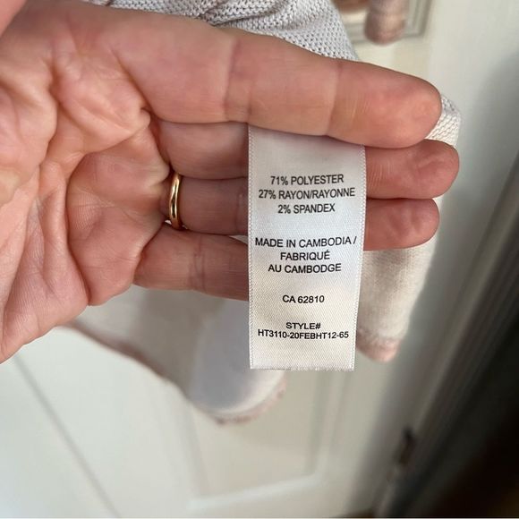 COPY - Ricki’s pale pink 3/4 sleeve top size large - Picture 6 of 10